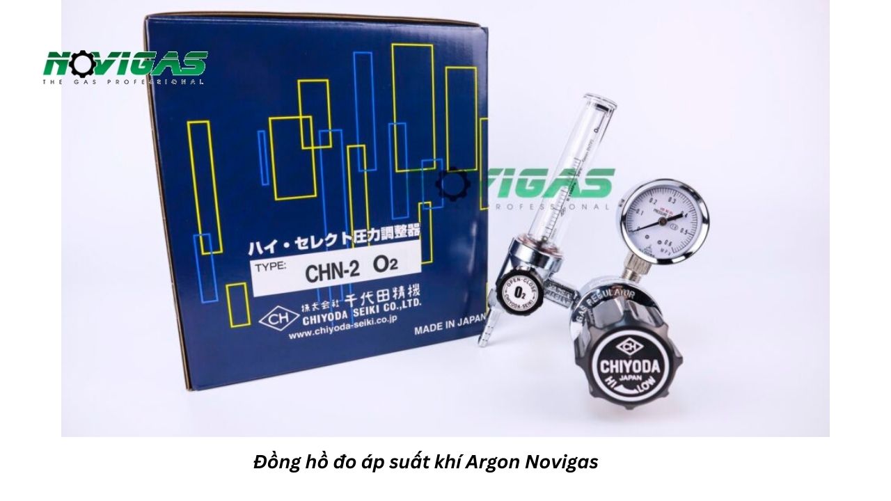Đồng hồ đo áp suất khí Argon Novigas